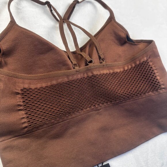 ~NWT PLT Seamless Sports Bra With Strappy Back Design - Picture 6 of 12